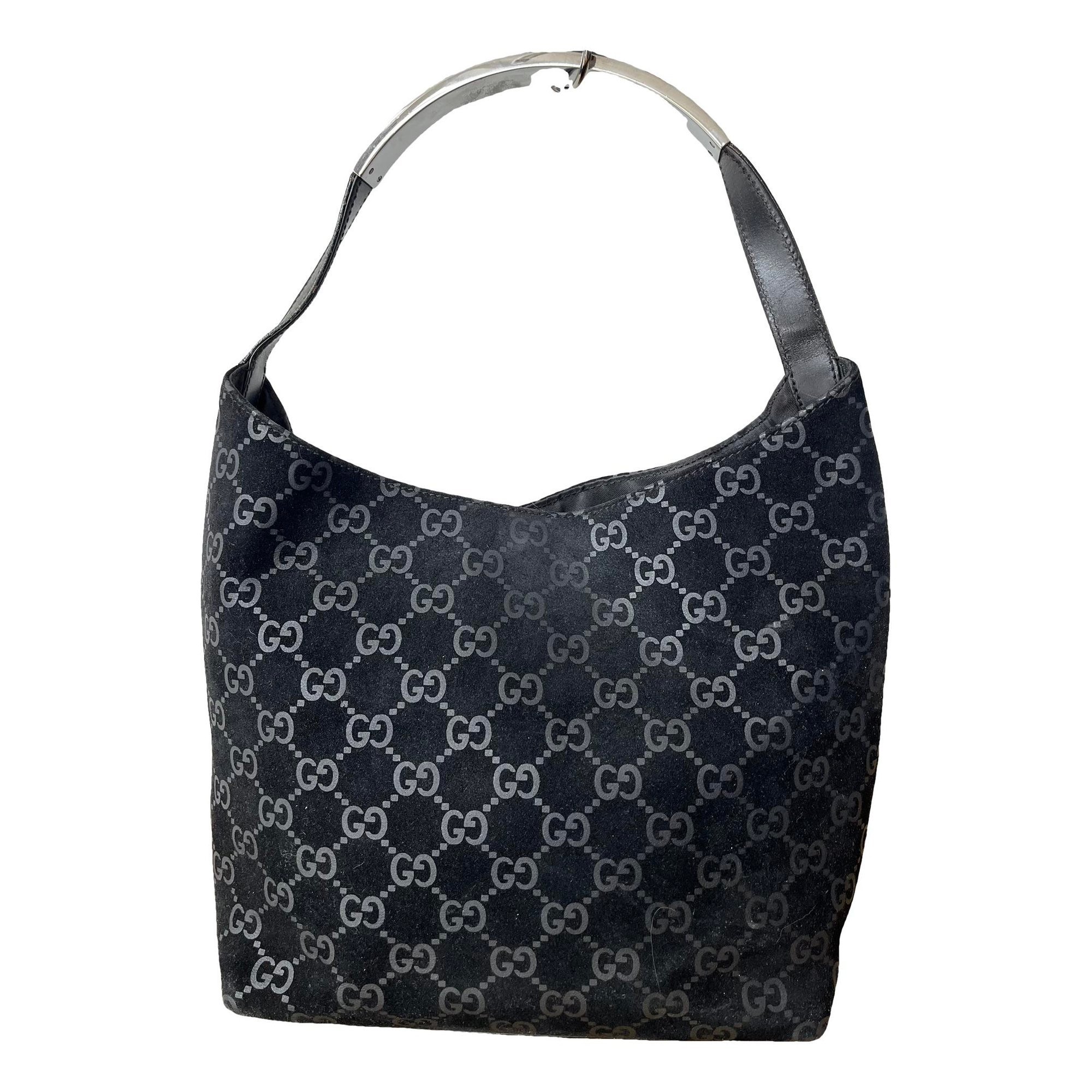 Hobo velvet handbag