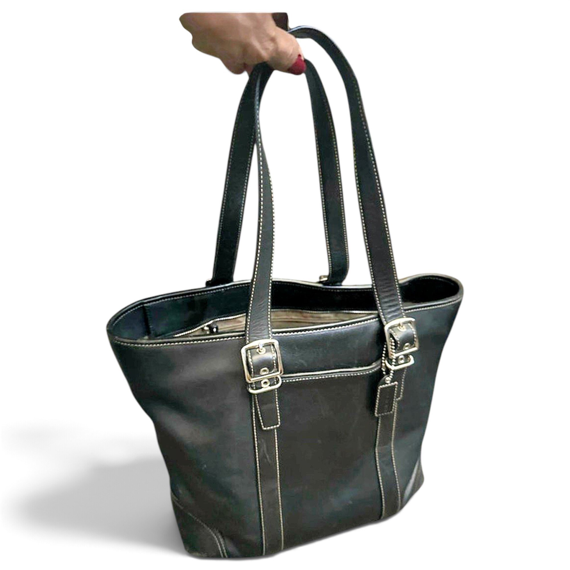 Leather tote