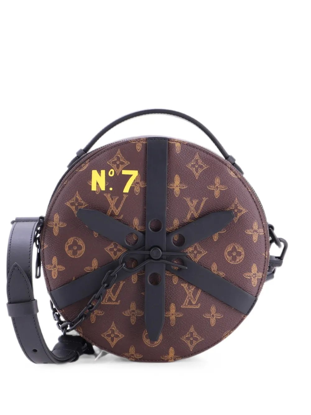 Wheel Box Bag No.7 Trunk L'Oeil Vintage Monogram Canvas crossbody bag