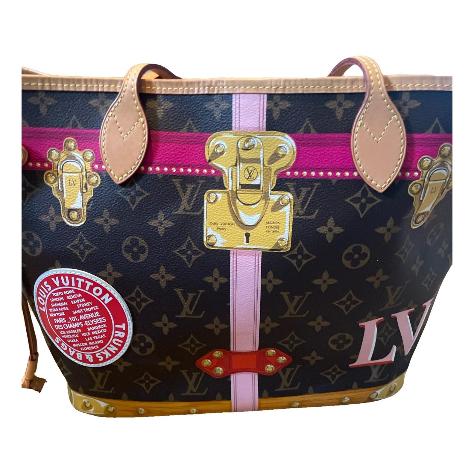 Neverfull leather handbag