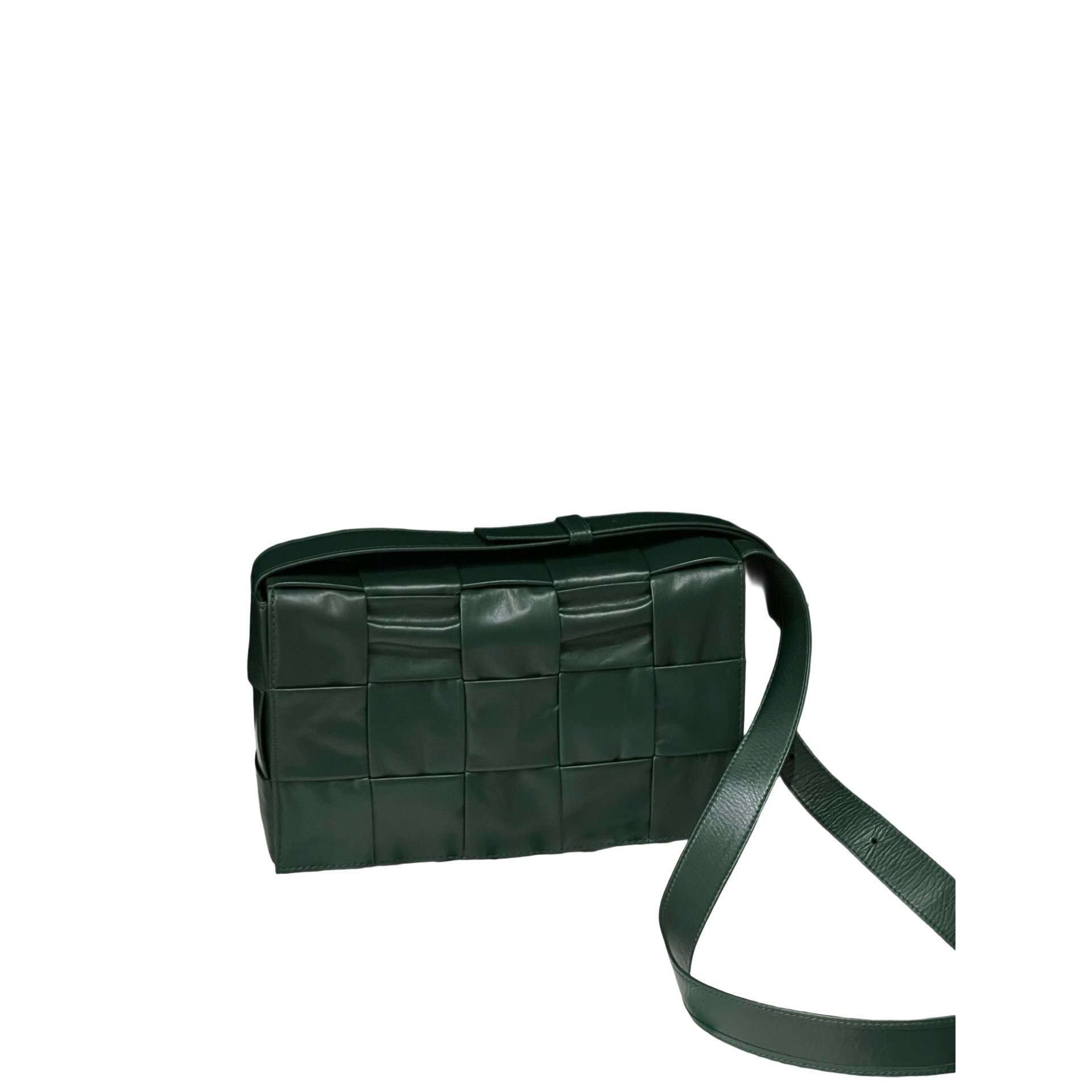 Cassette leather handbag