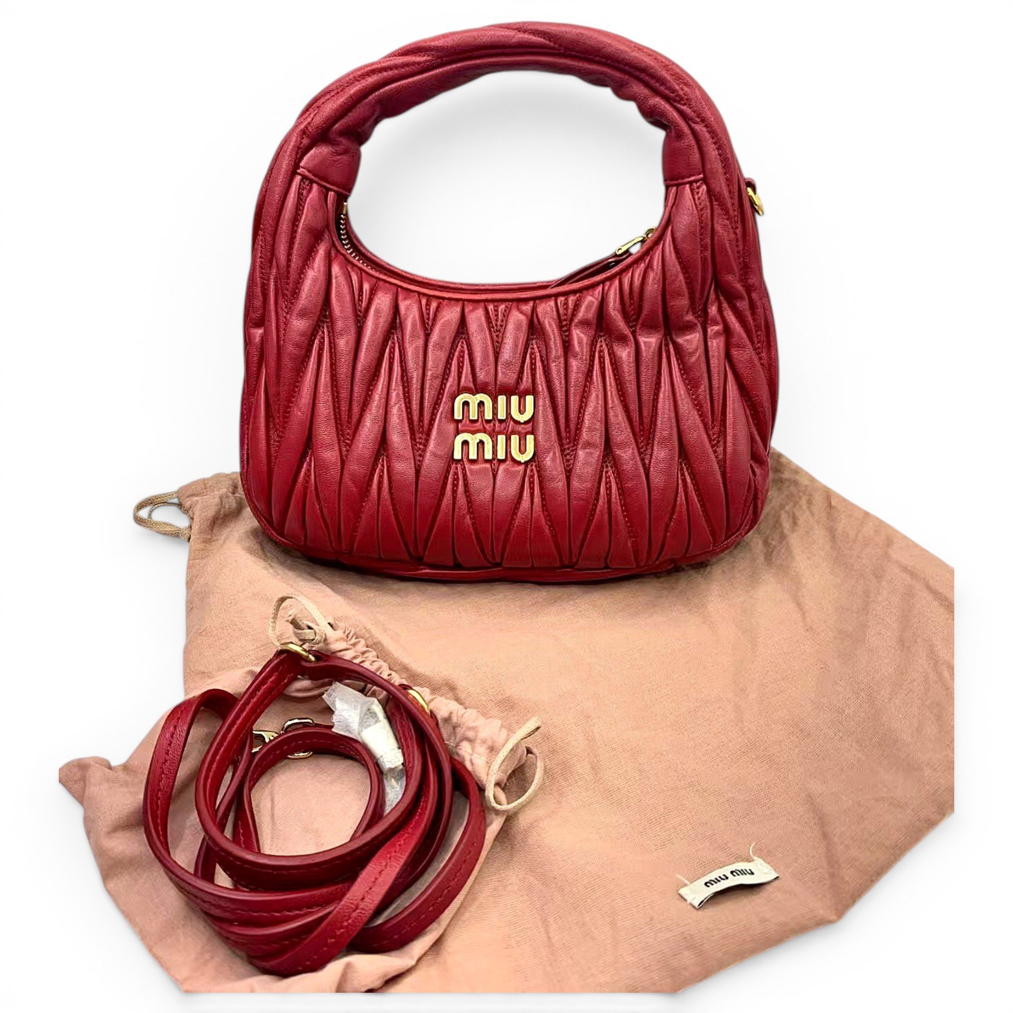 Miu Wander leather handbag