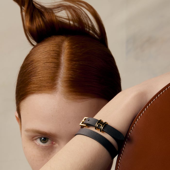 Noir Pop H Double Tour Bracelet
