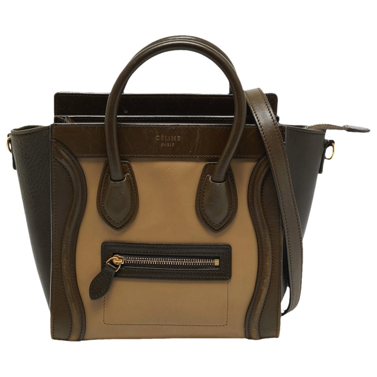 Luggage leather tote