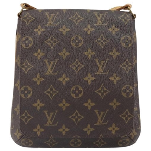 Musette leather handbag
