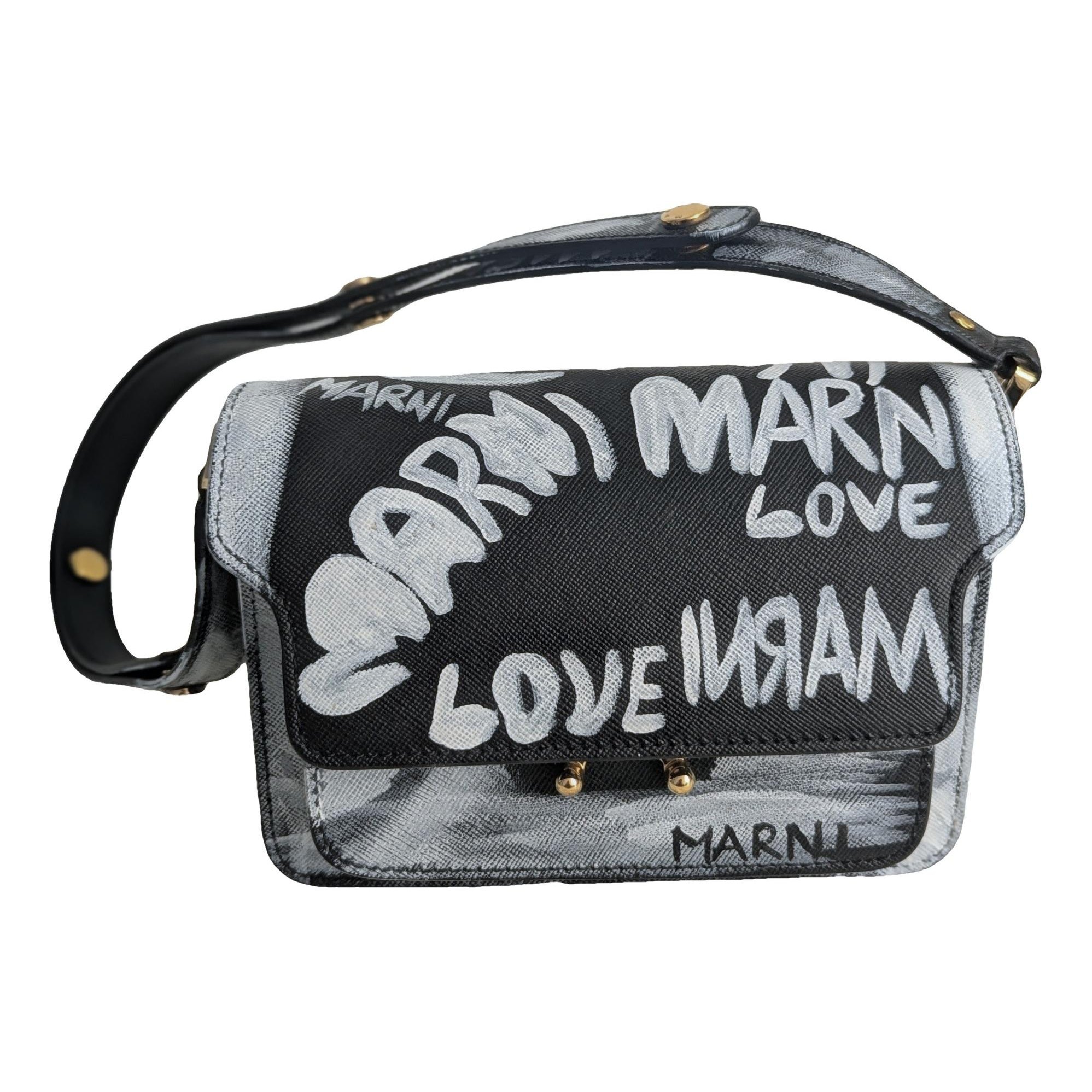 Marni Trunk leather crossbody bag