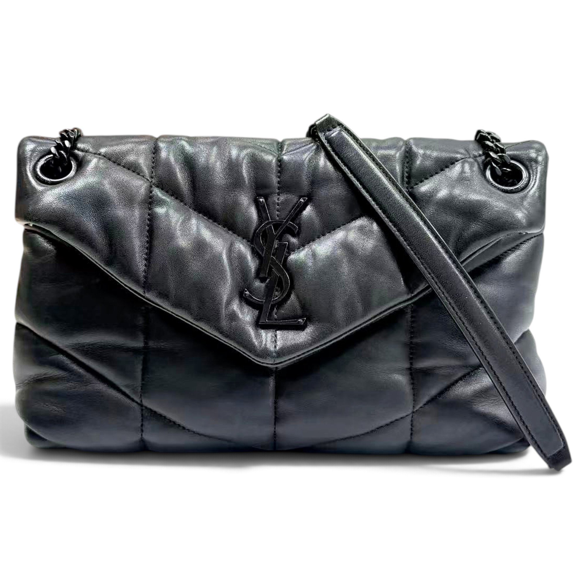 Loulou Puffer leather crossbody bag
