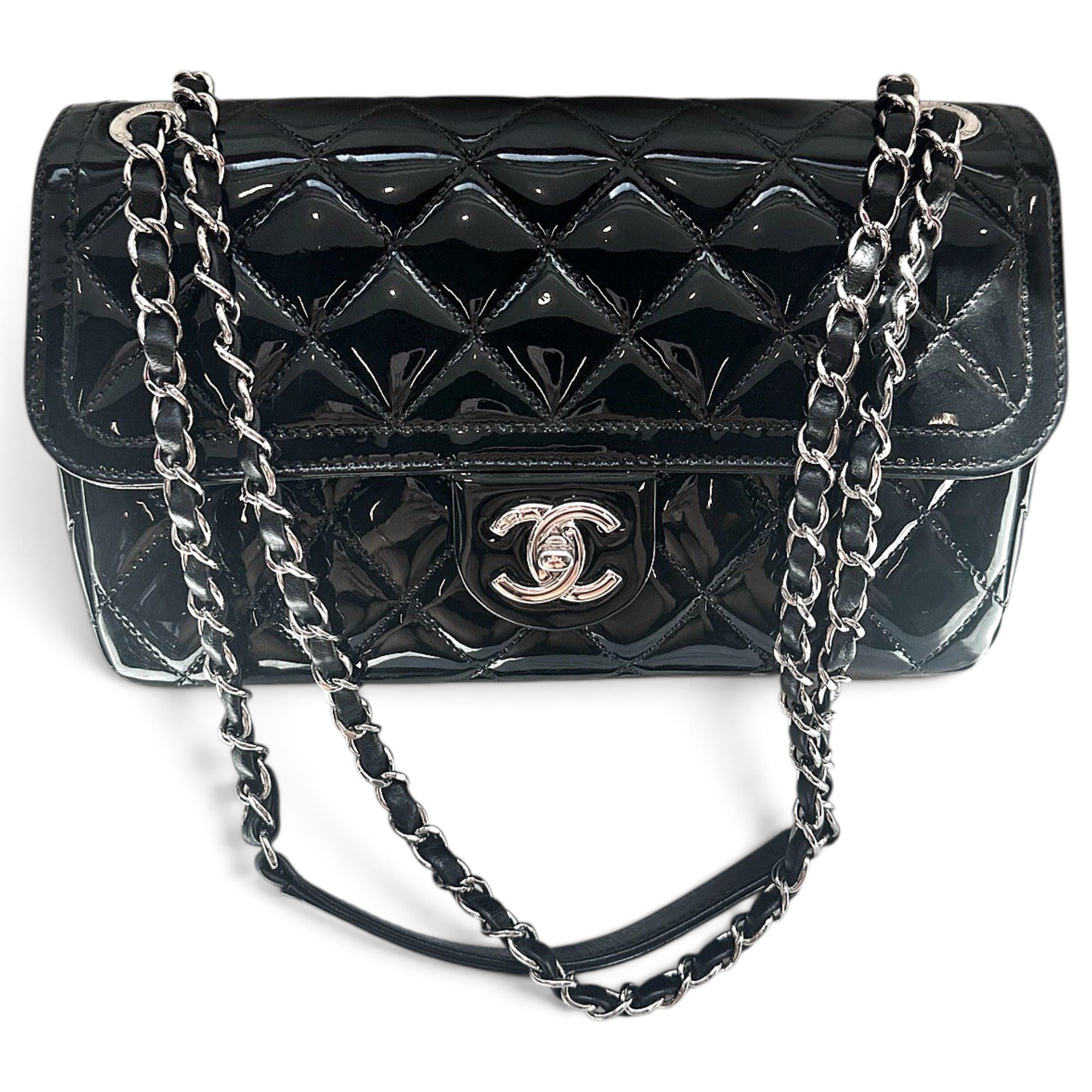 Timeless/Classique patent leather handbag