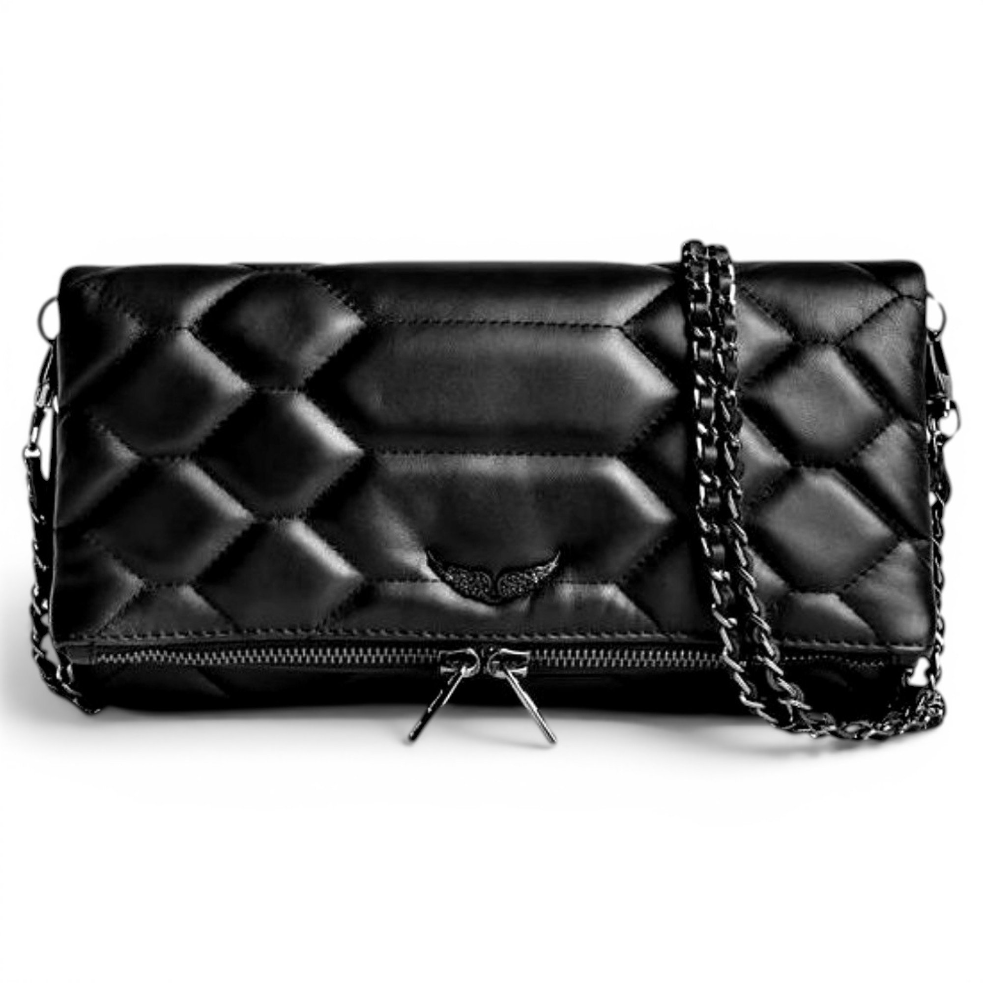 Rock leather crossbody bag