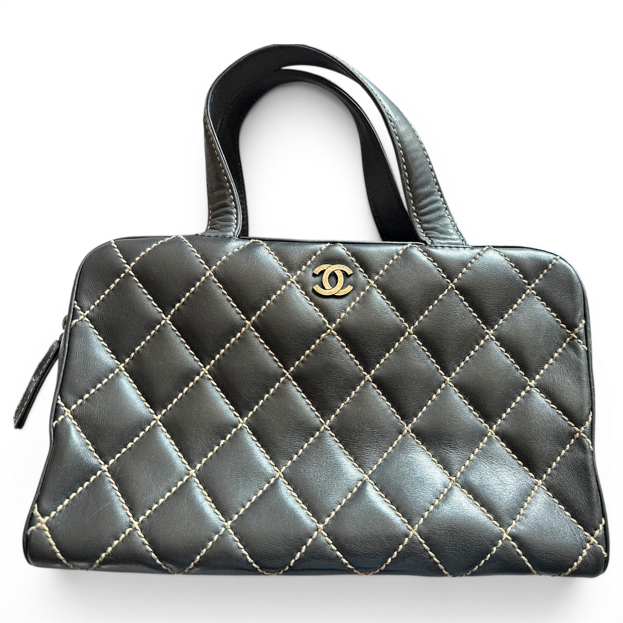Bowling Bag leather handbag