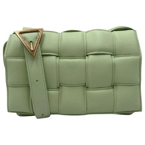 Cassette leather crossbody bag
