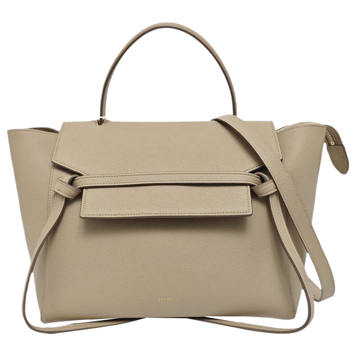 Belt leather handbag