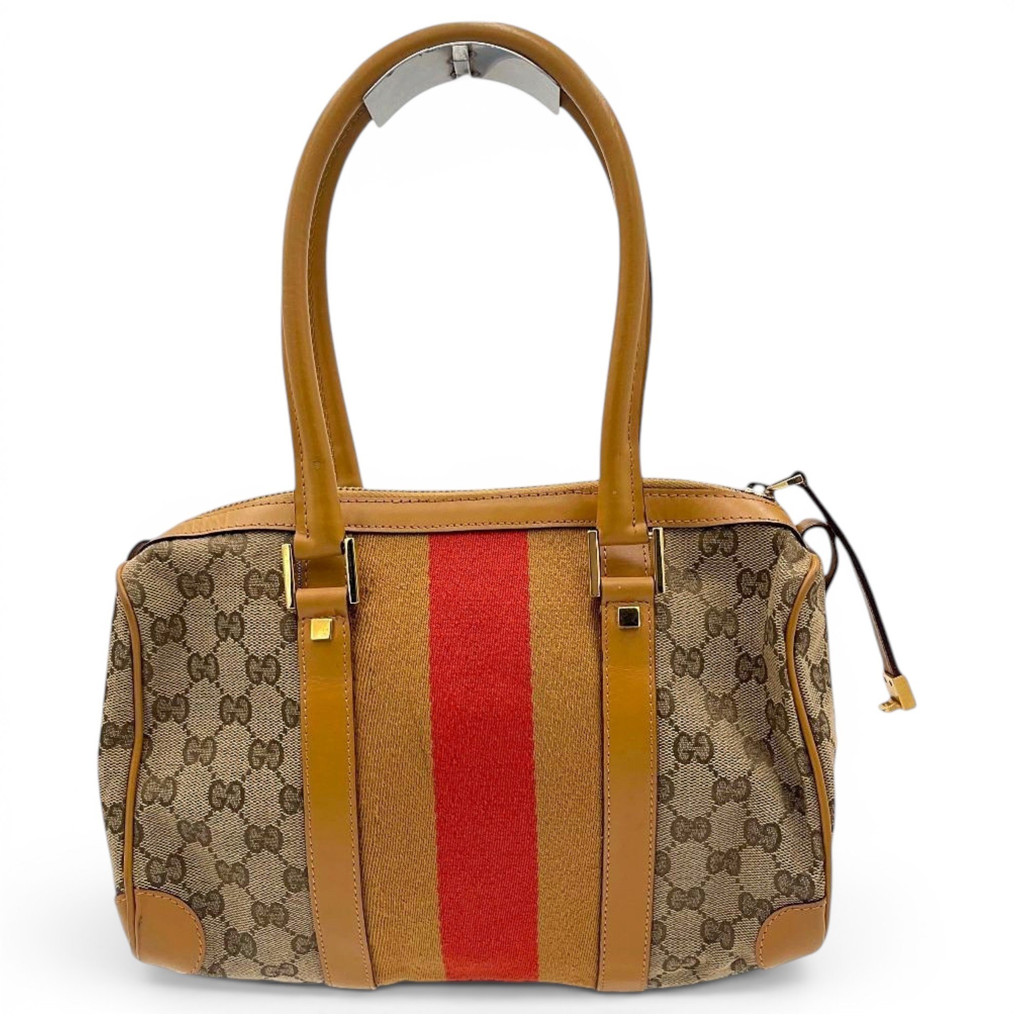 Boston leather handbag