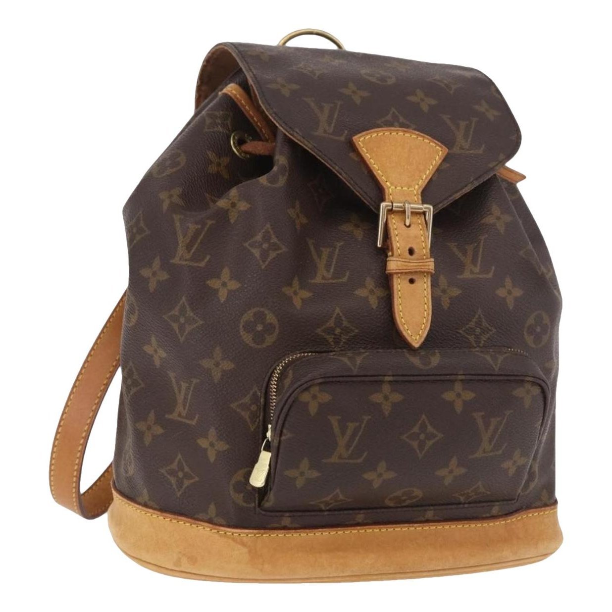 Montsouris Vintage leather backpack