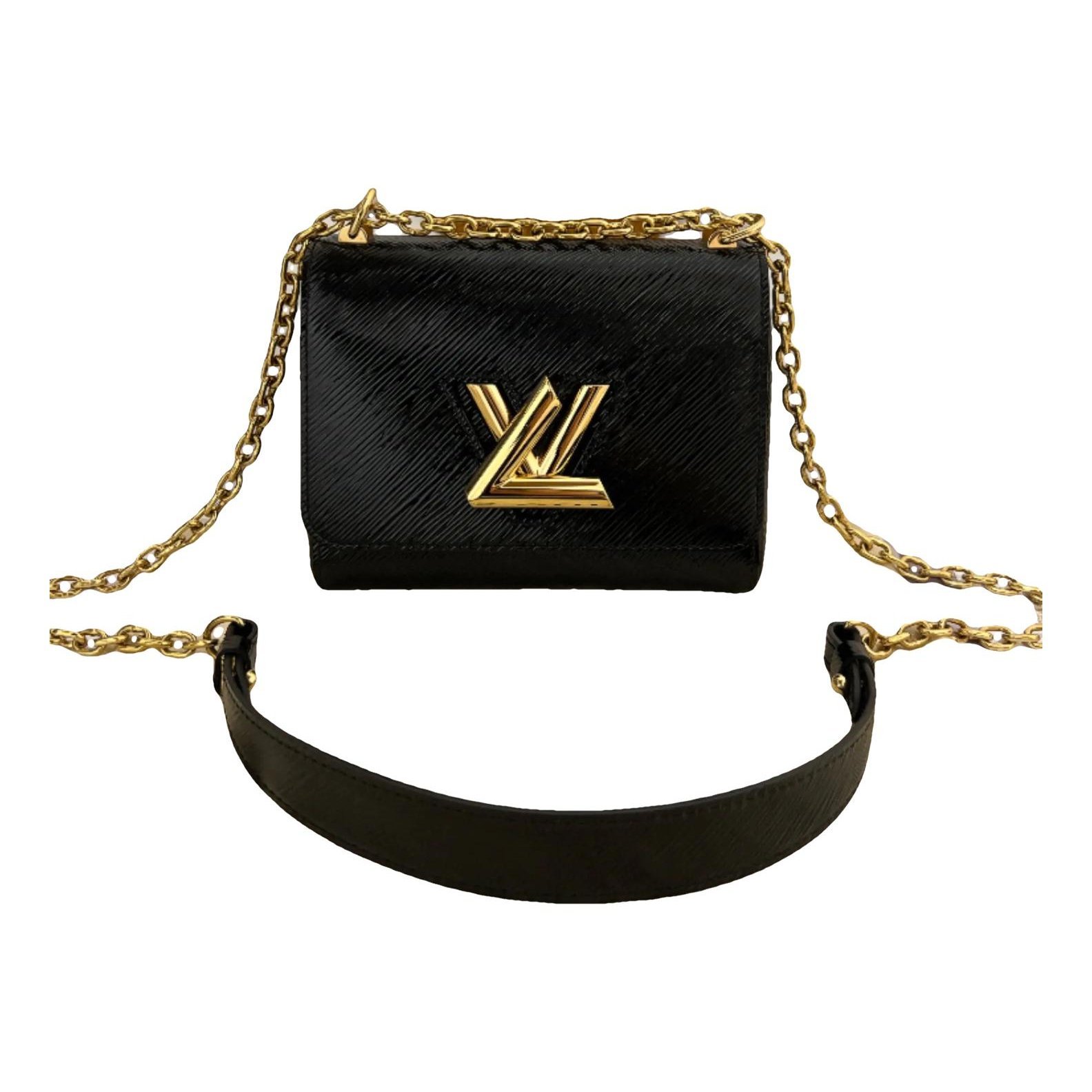 Twist leather crossbody bag