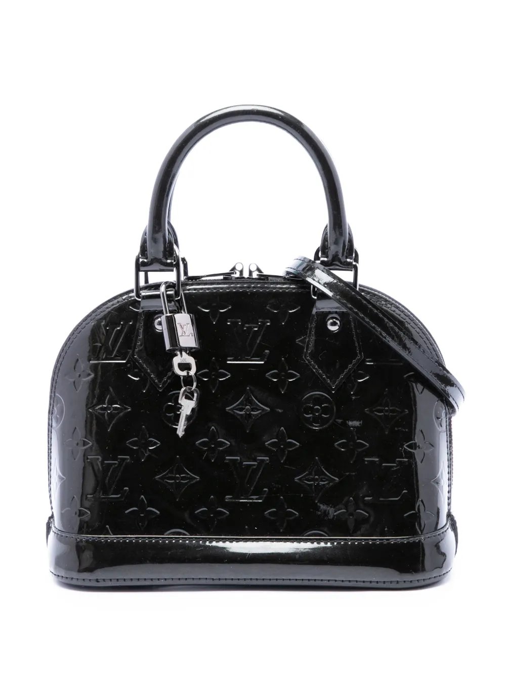 2014 Monogram Vernis Alma BB satchel