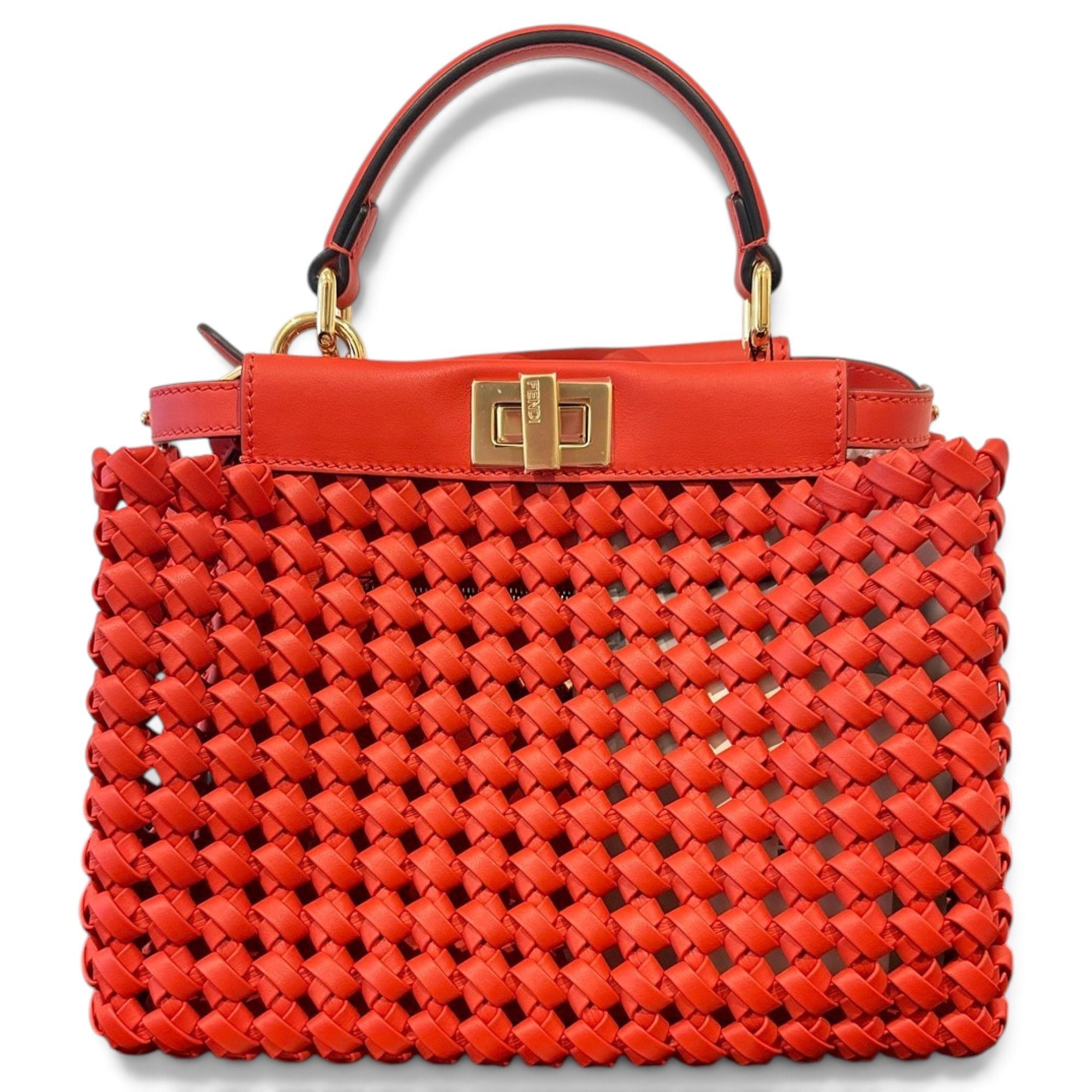 Fendi Peekaboo leather handbag