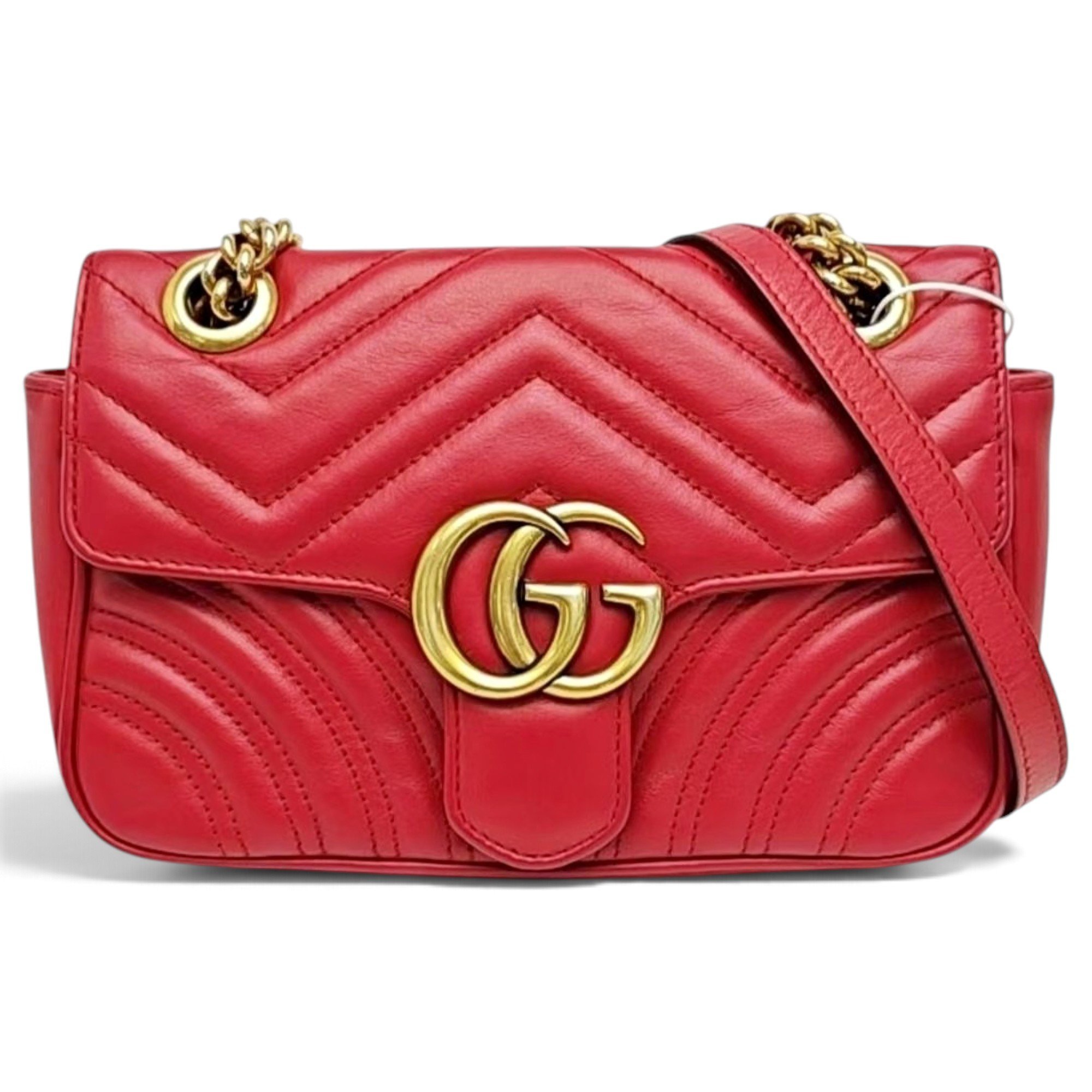 GG Marmont Flap leather handbag