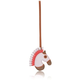 Hermes Mauve Pale, Etoupe, Gold and Rose Texas Milo Lambskin Geegee Charm, 2023