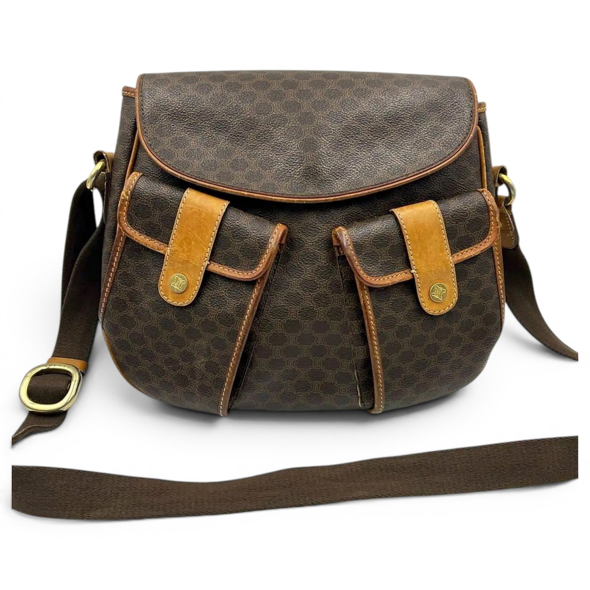Vinyl crossbody bag