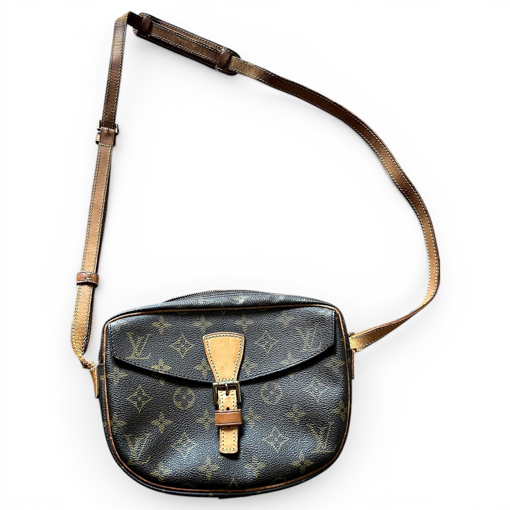 Jeune fille leather crossbody bag