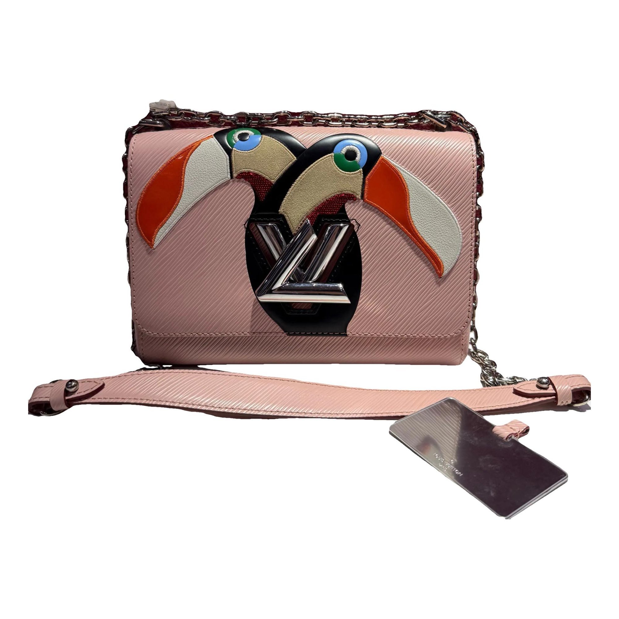 Twist leather handbag