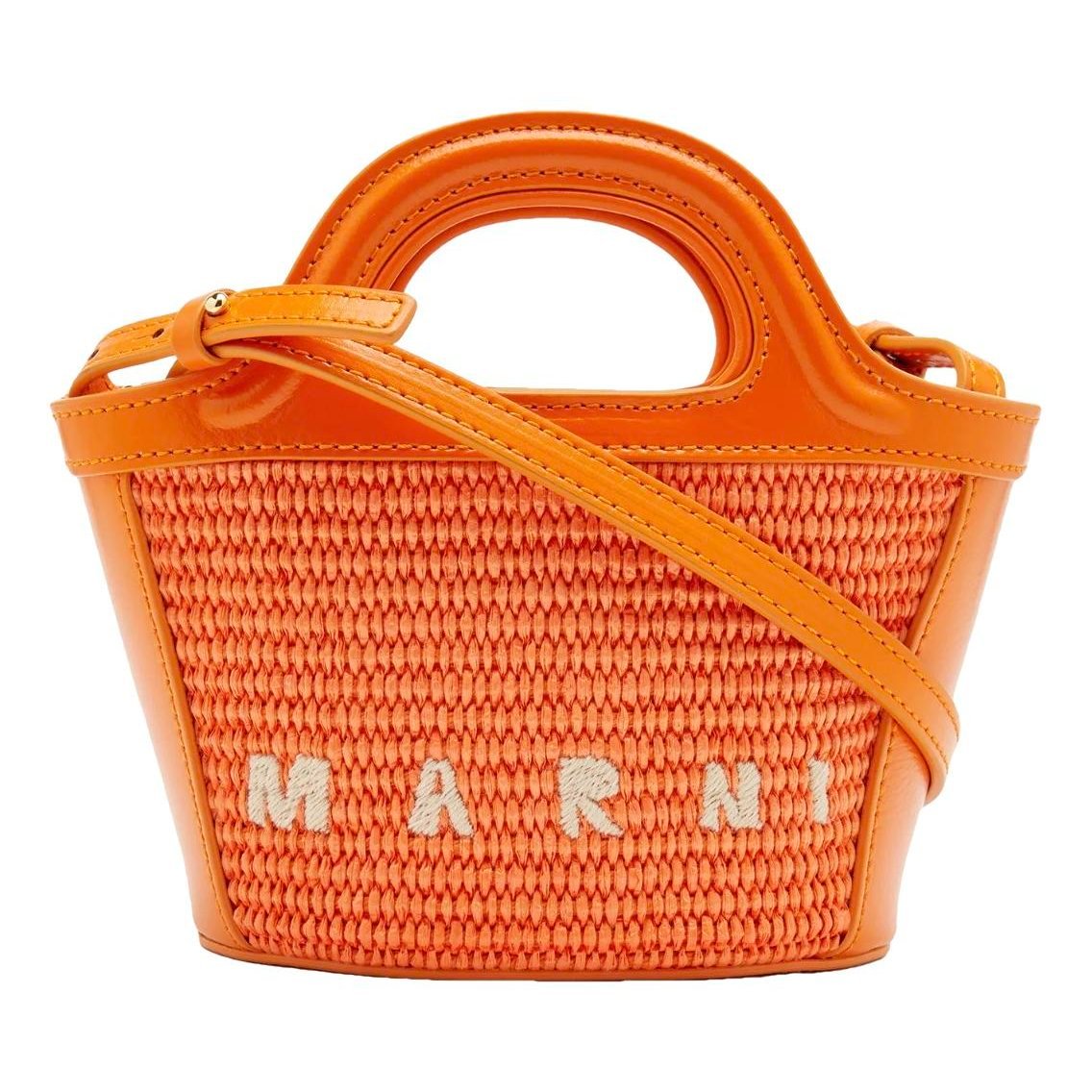 Tropicalia leather handbag