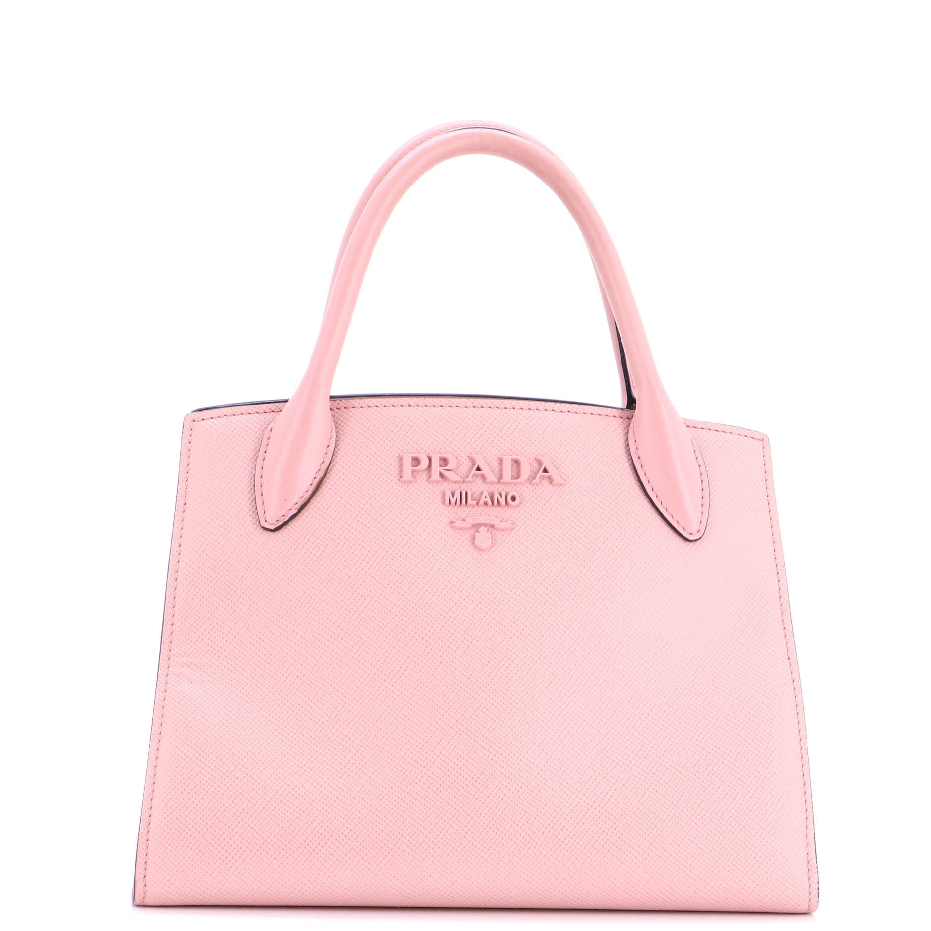 Monochrome Tote Saffiano with City Calf Small