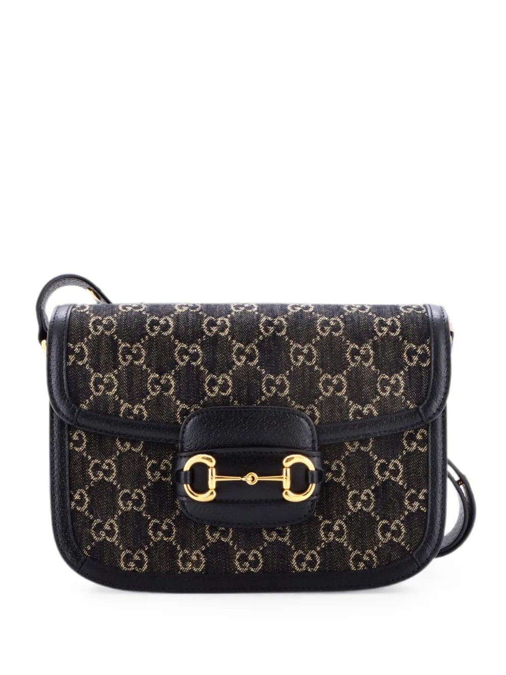 Horsebit 1955 GG Denim Small shoulder bag