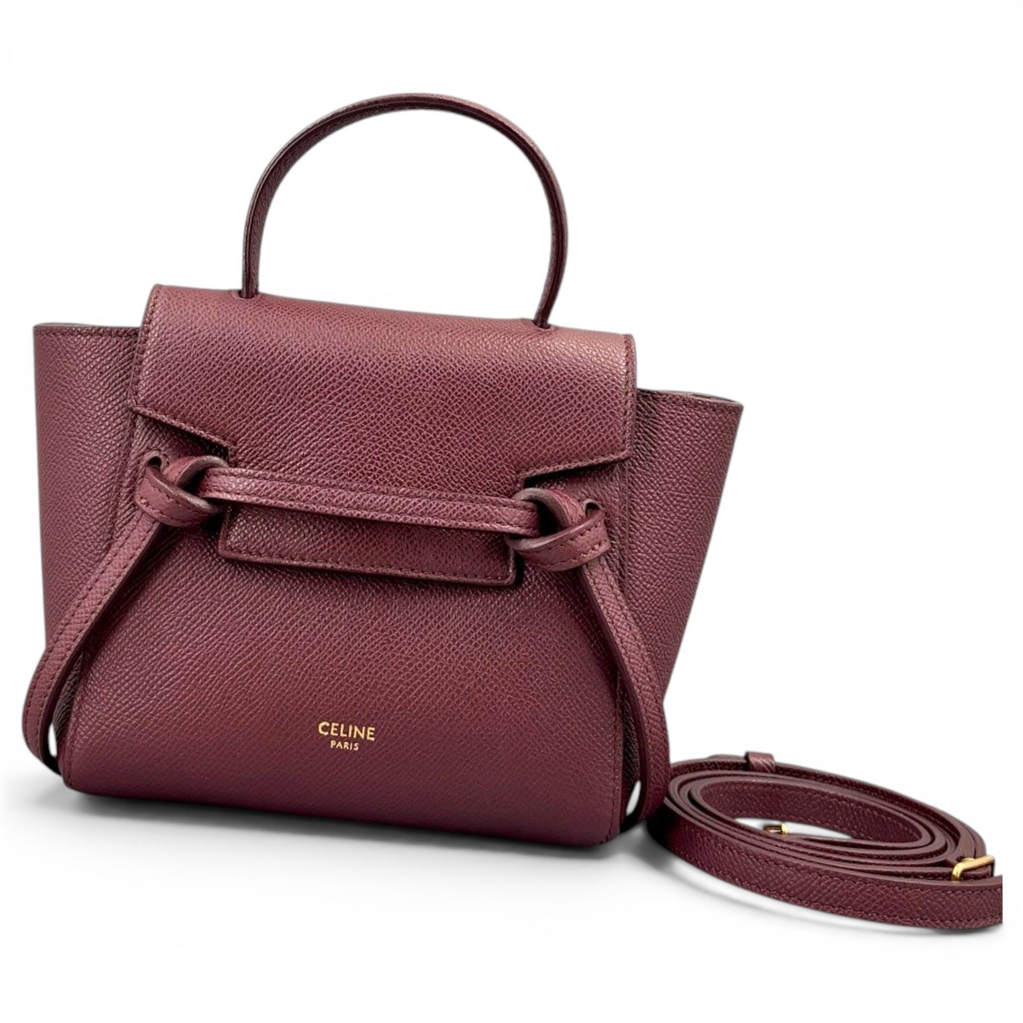 Belt leather handbag
