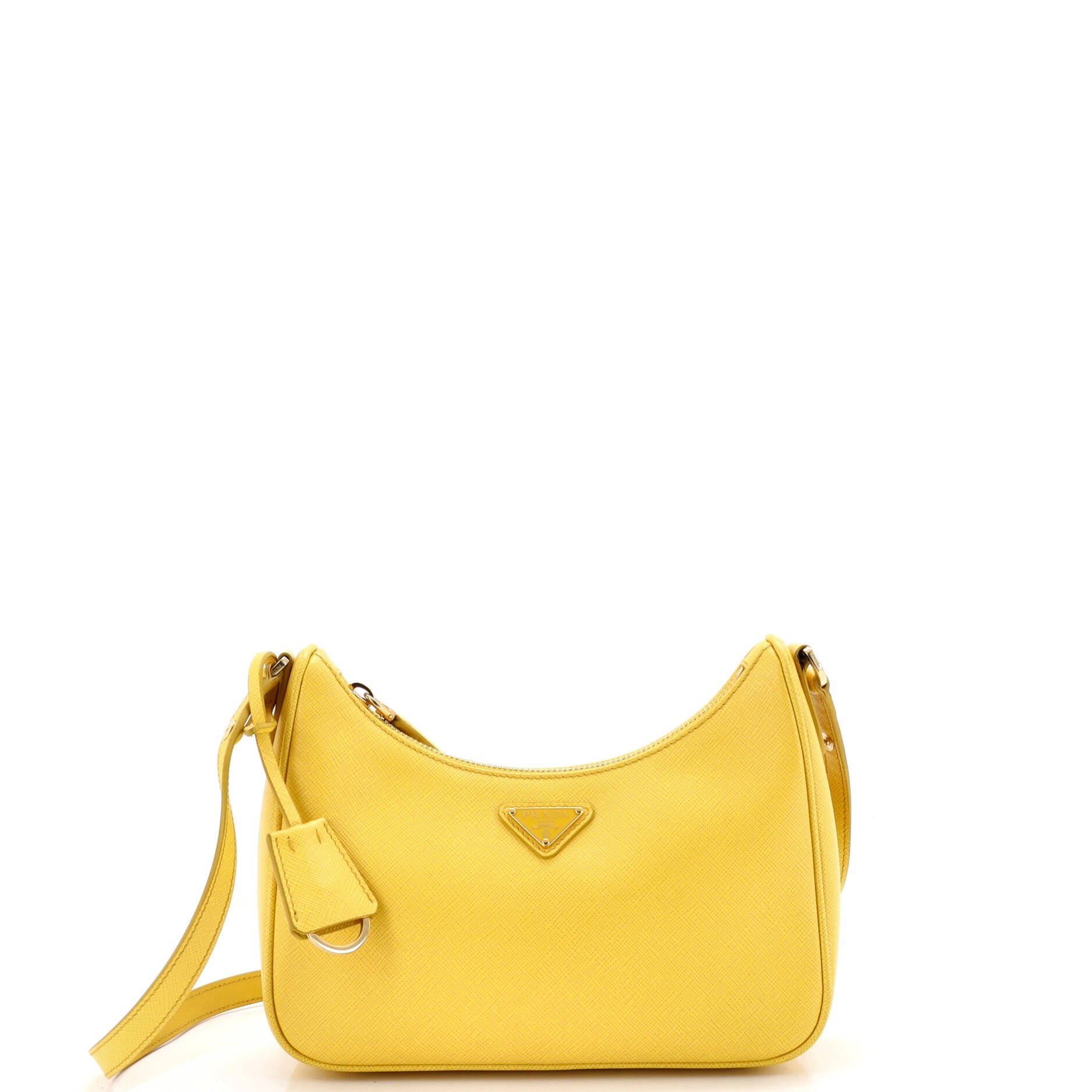Re-Edition Hobo Saffiano Leather Mini
