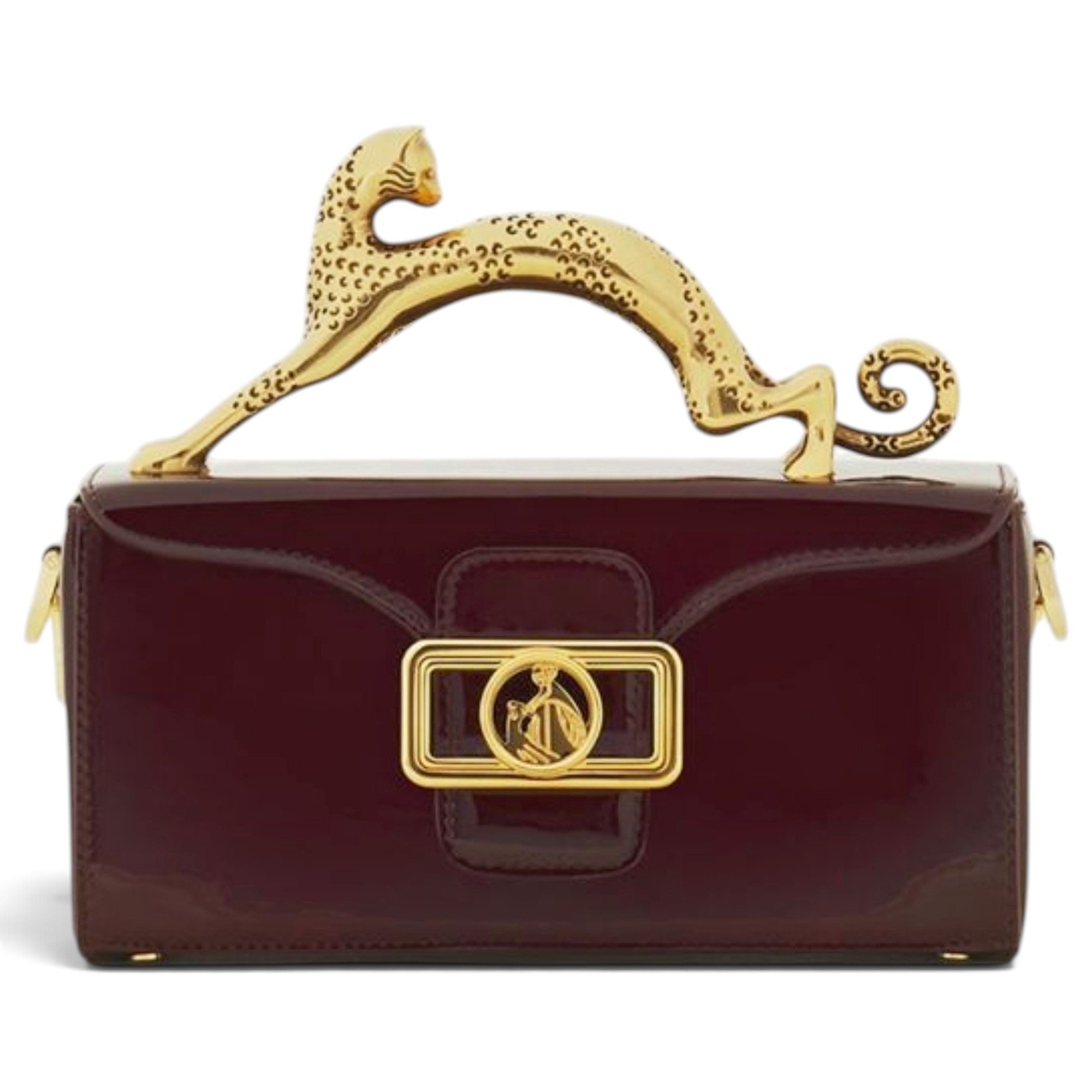 Pencil Chat patent leather handbag