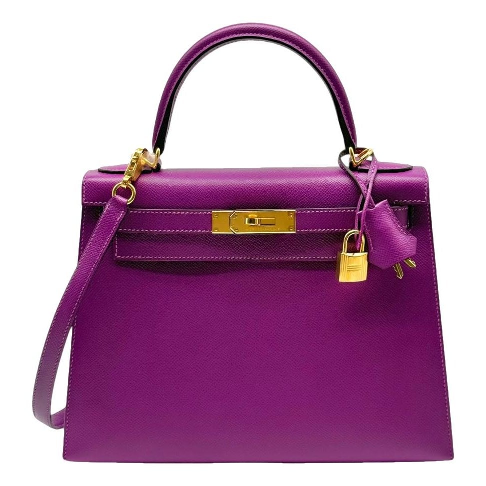 Hermes Kelly 28 Handbag Anemone Epsom Leather 2019