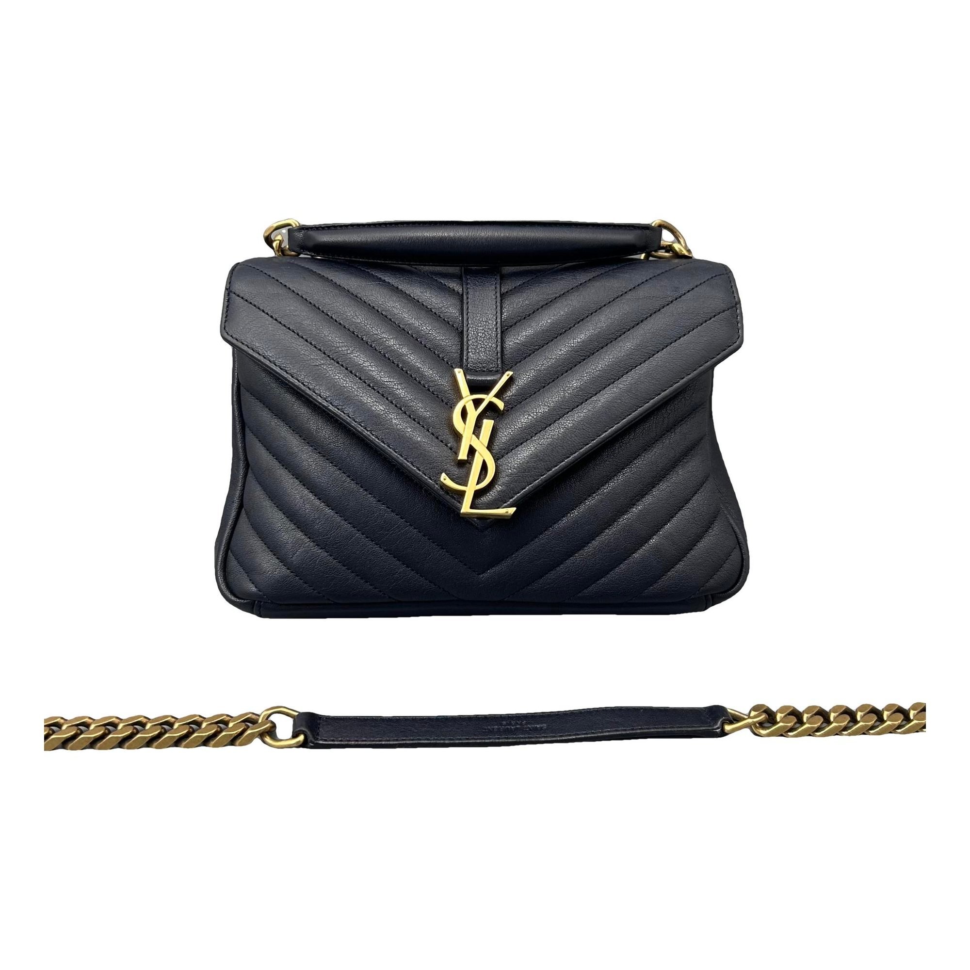 Collége monogramme leather handbag