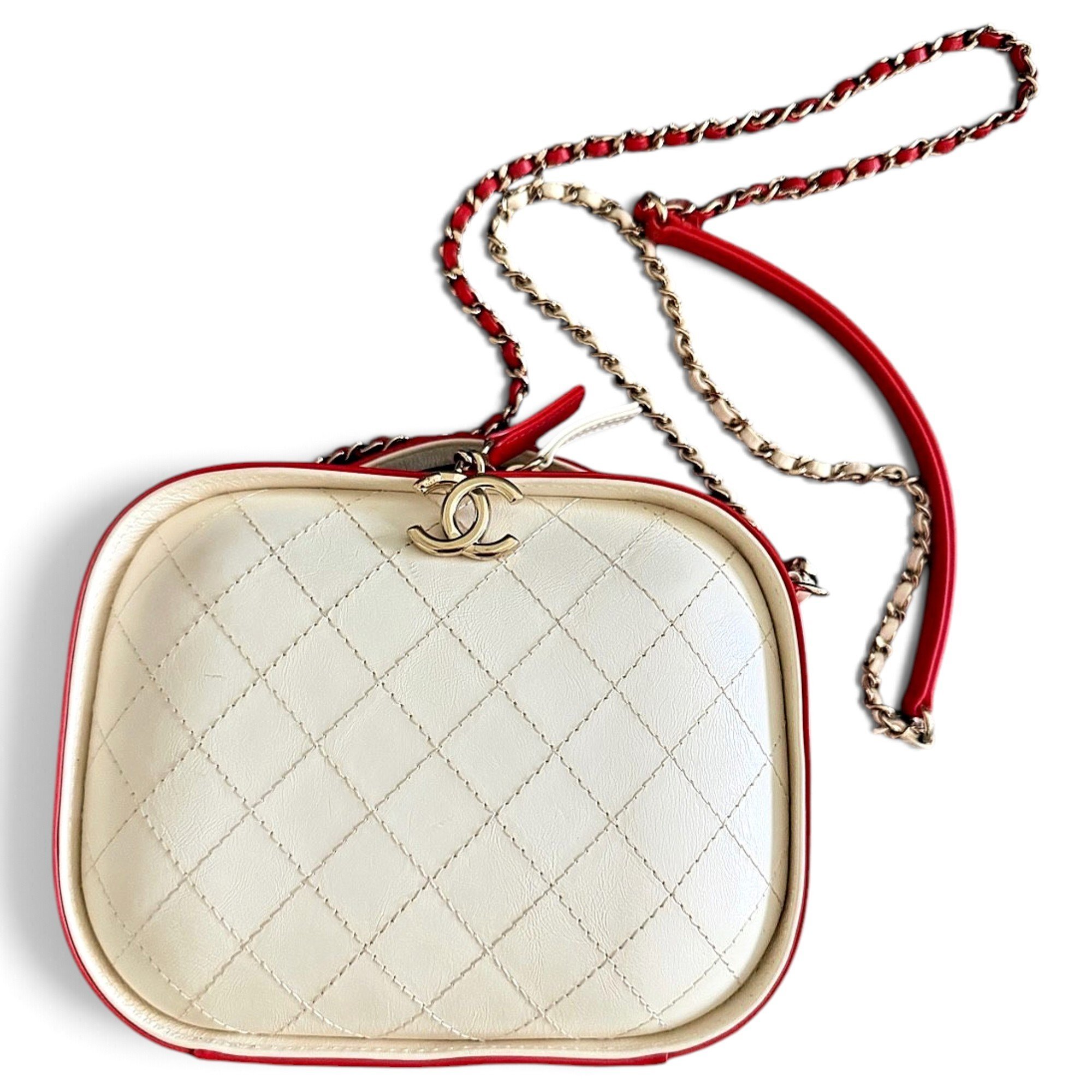Vanity leather crossbody bag