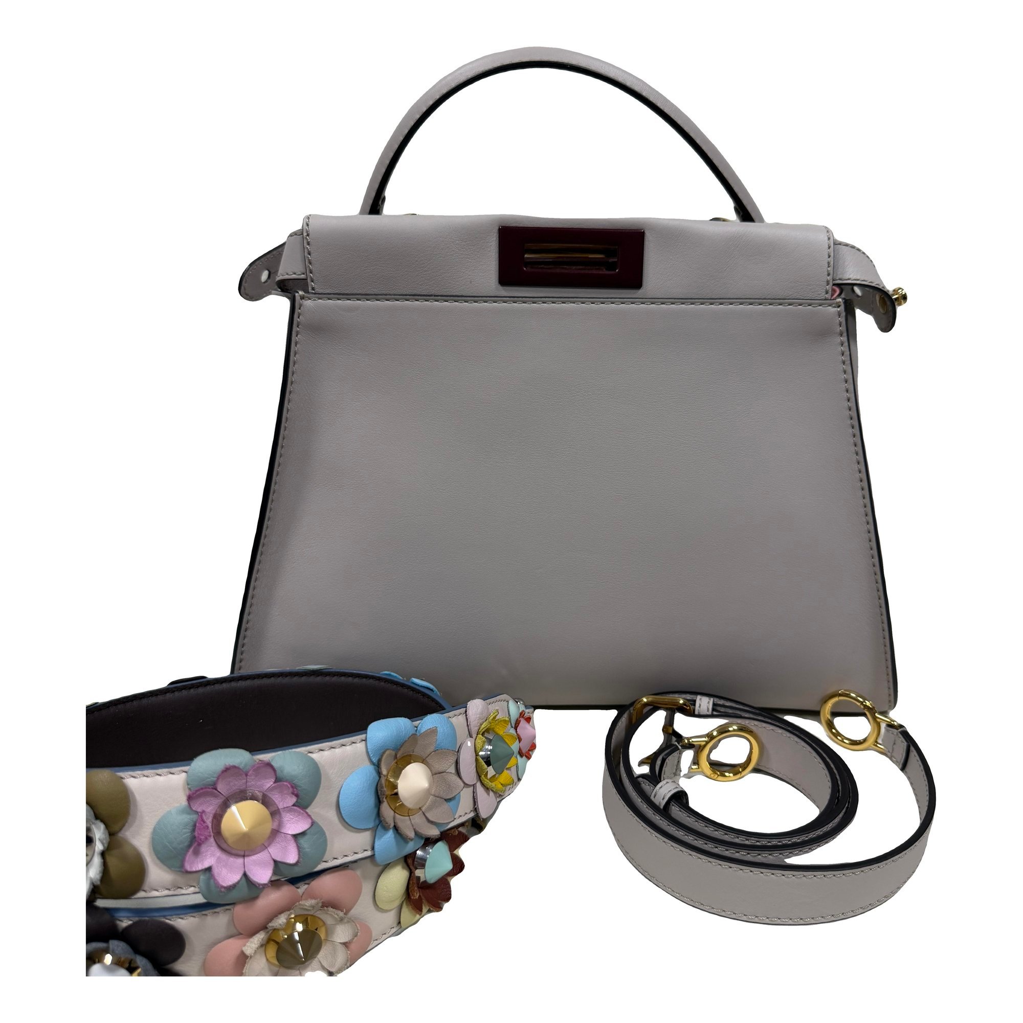 Peekaboo leather handbag
