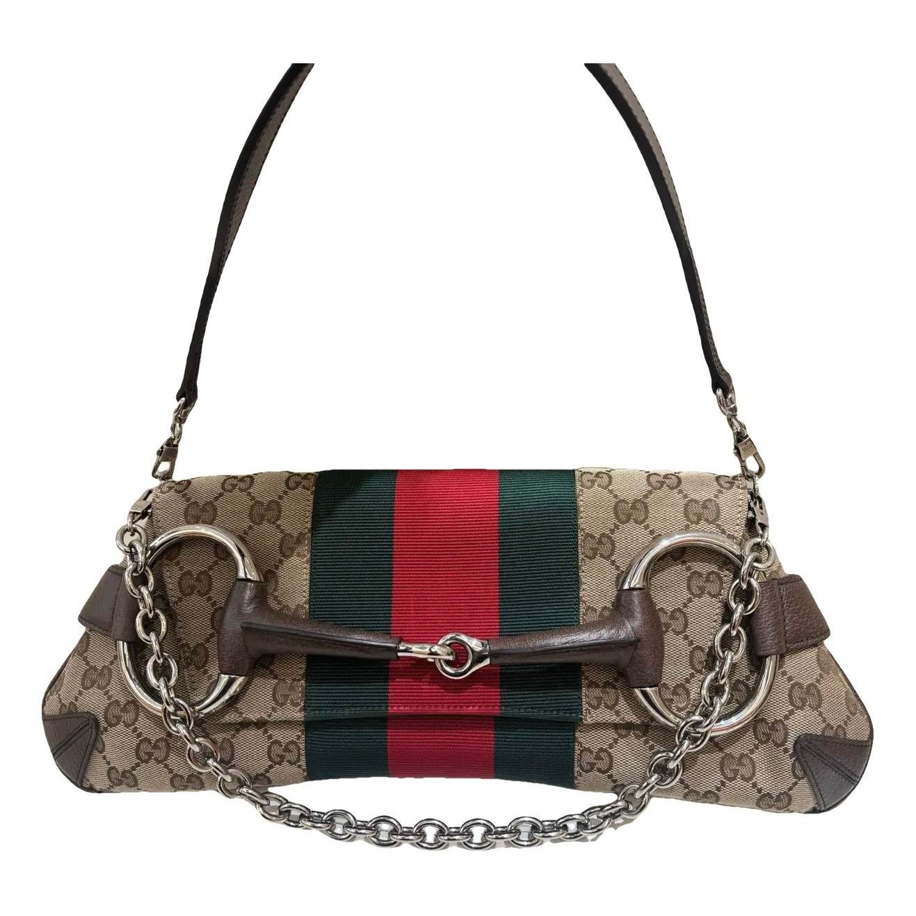 Horsebit Chain cloth handbag