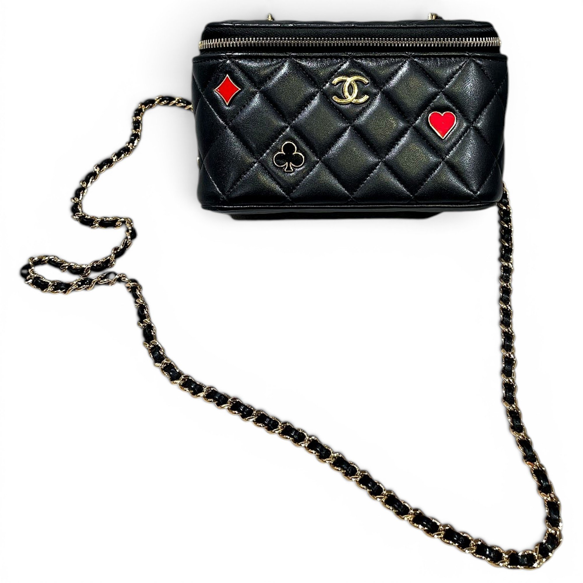 Trendy CC Vanity leather handbag