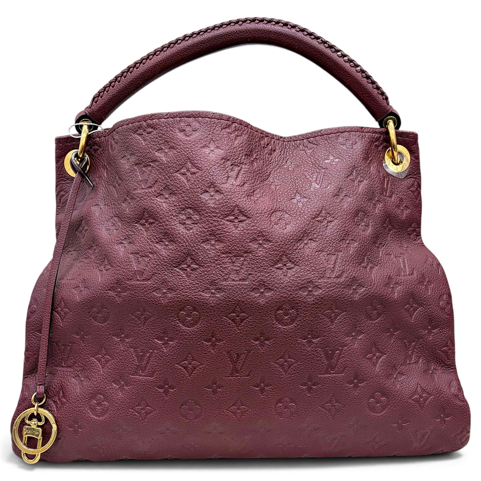 Artsy leather handbag