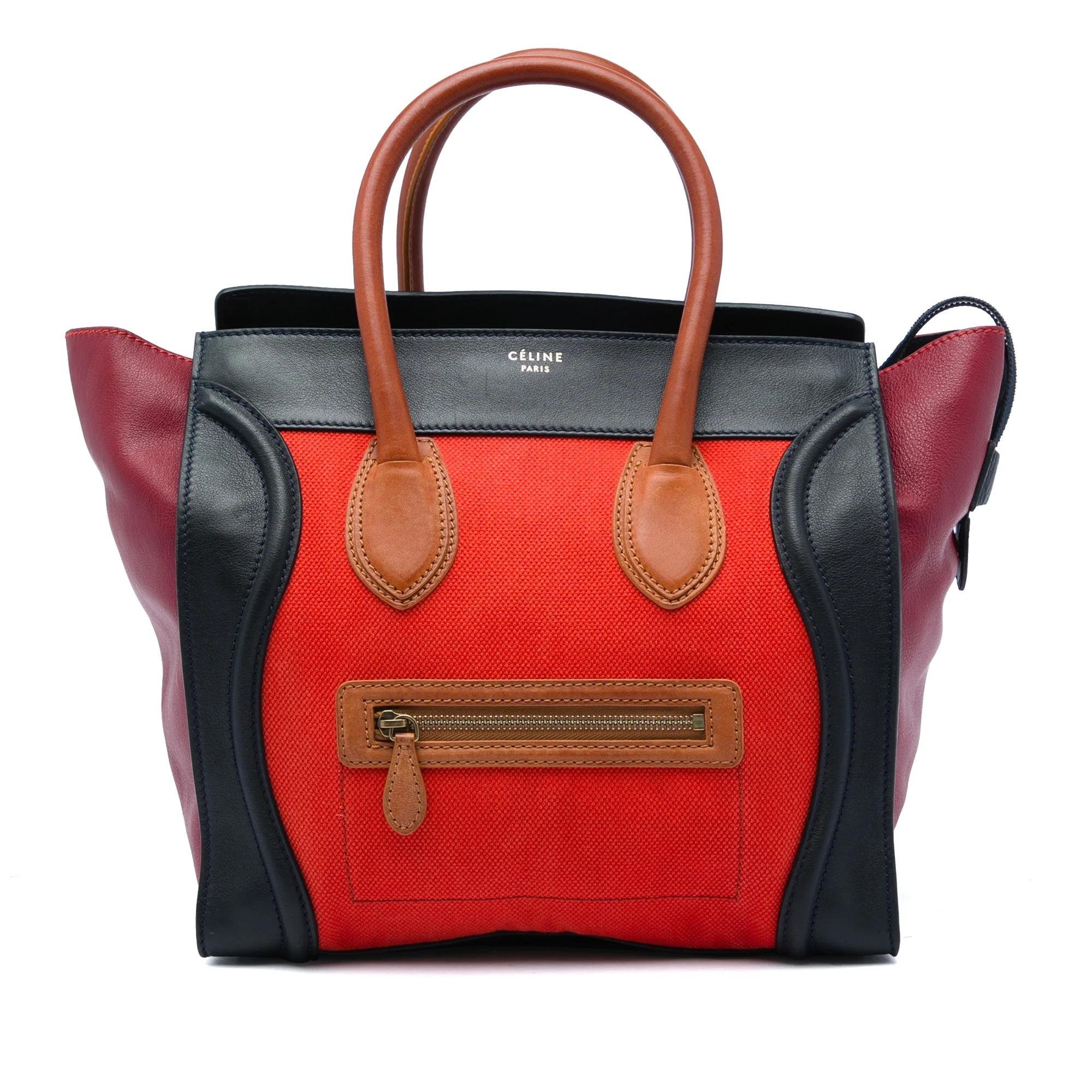 Luggage pony-style calfskin handbag