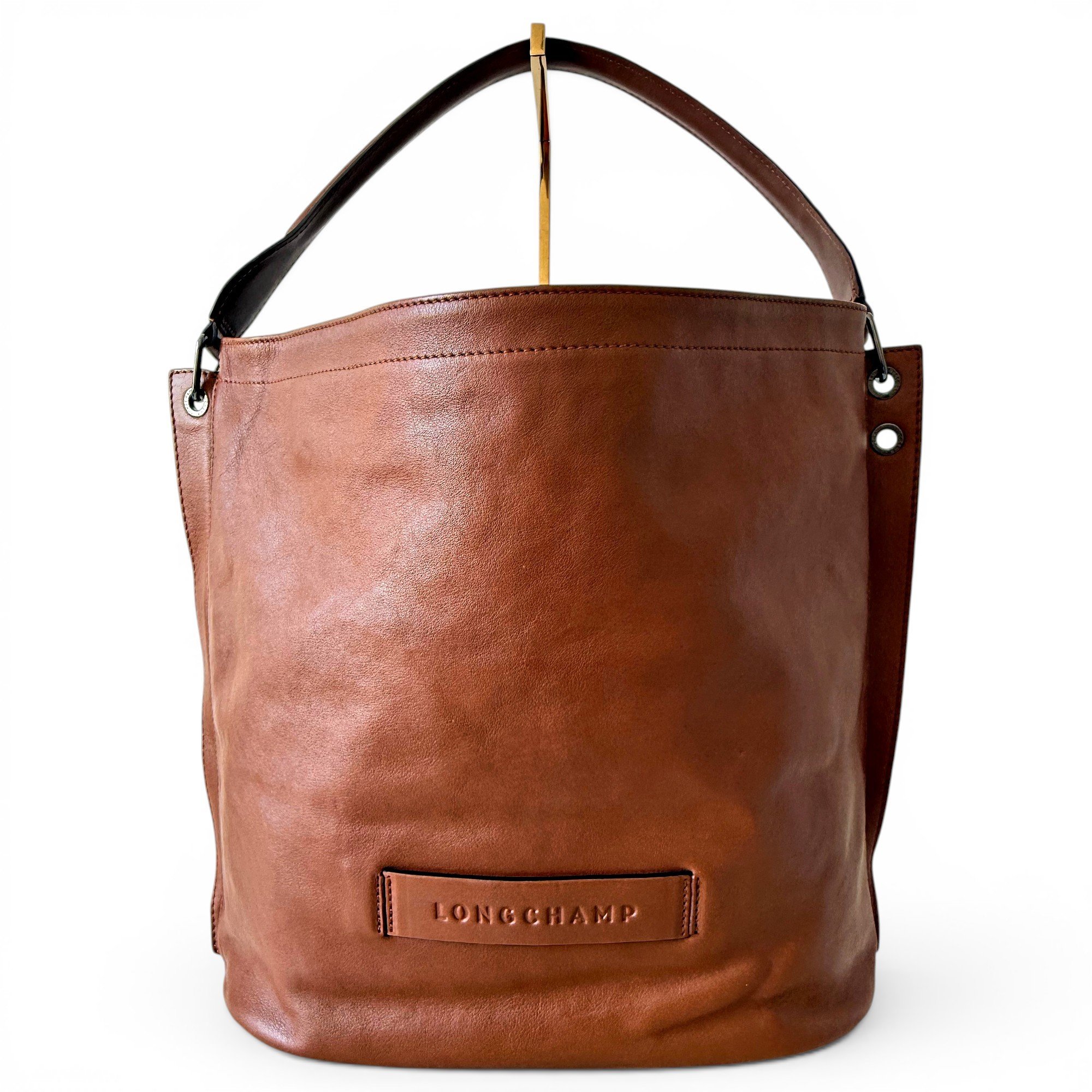 3D leather handbag