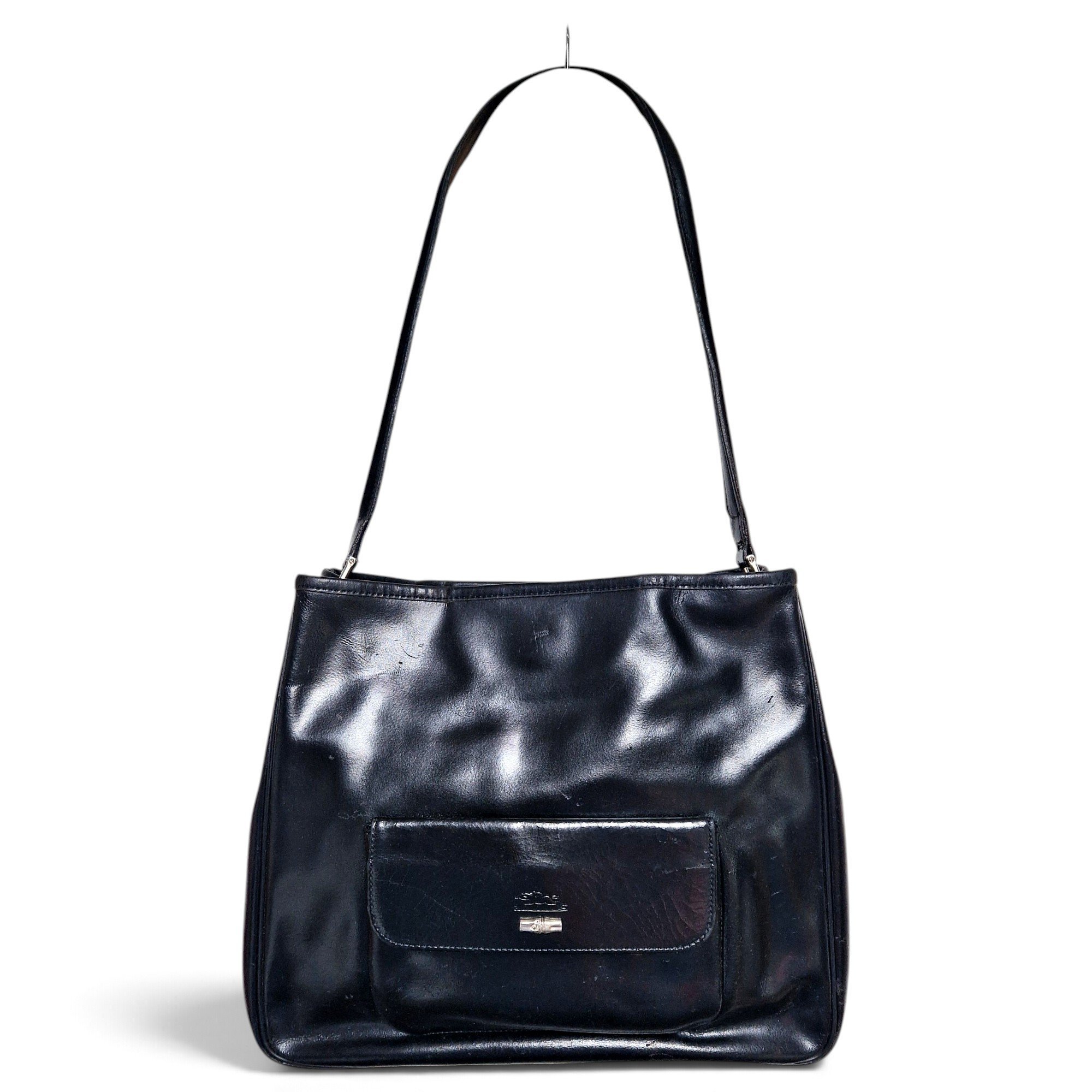 Roseau patent leather crossbody bag