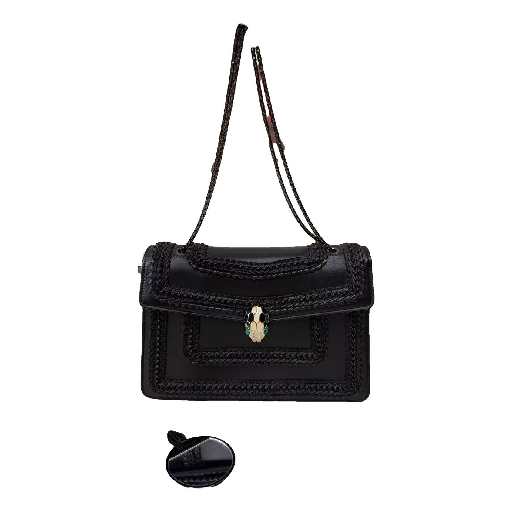 Serpenti leather handbag