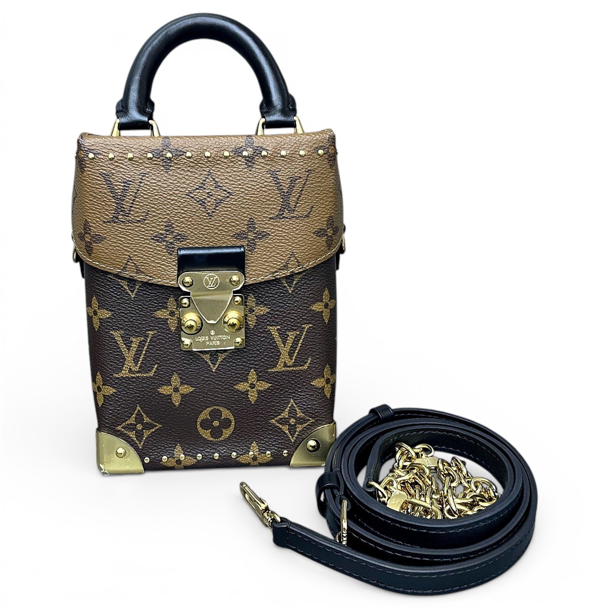 Camera Box leather handbag