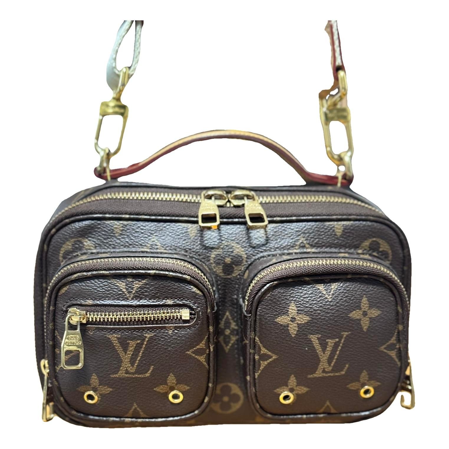 Croisé Utility leather handbag