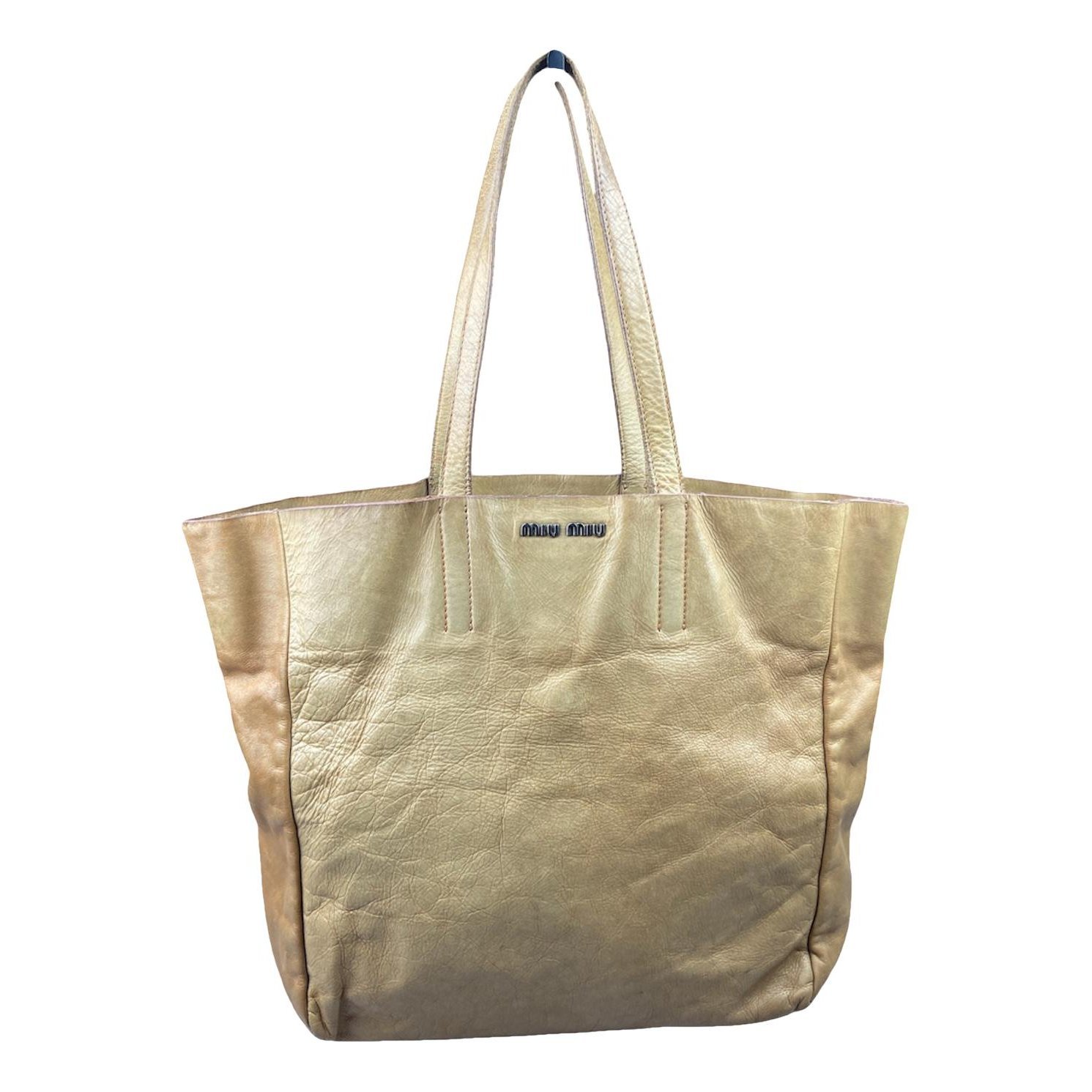 Leather tote