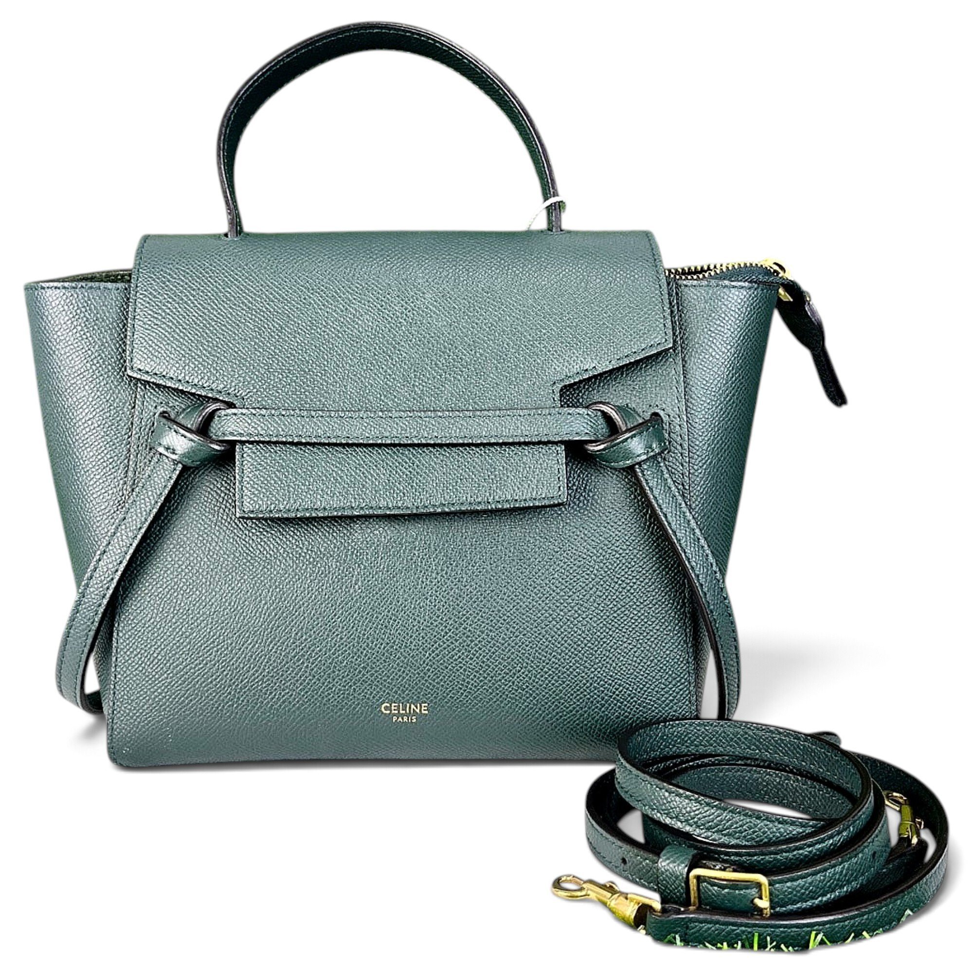 Belt leather handbag