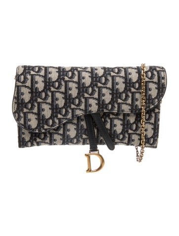 Dior Oblique Jacquard Wallet on Chain