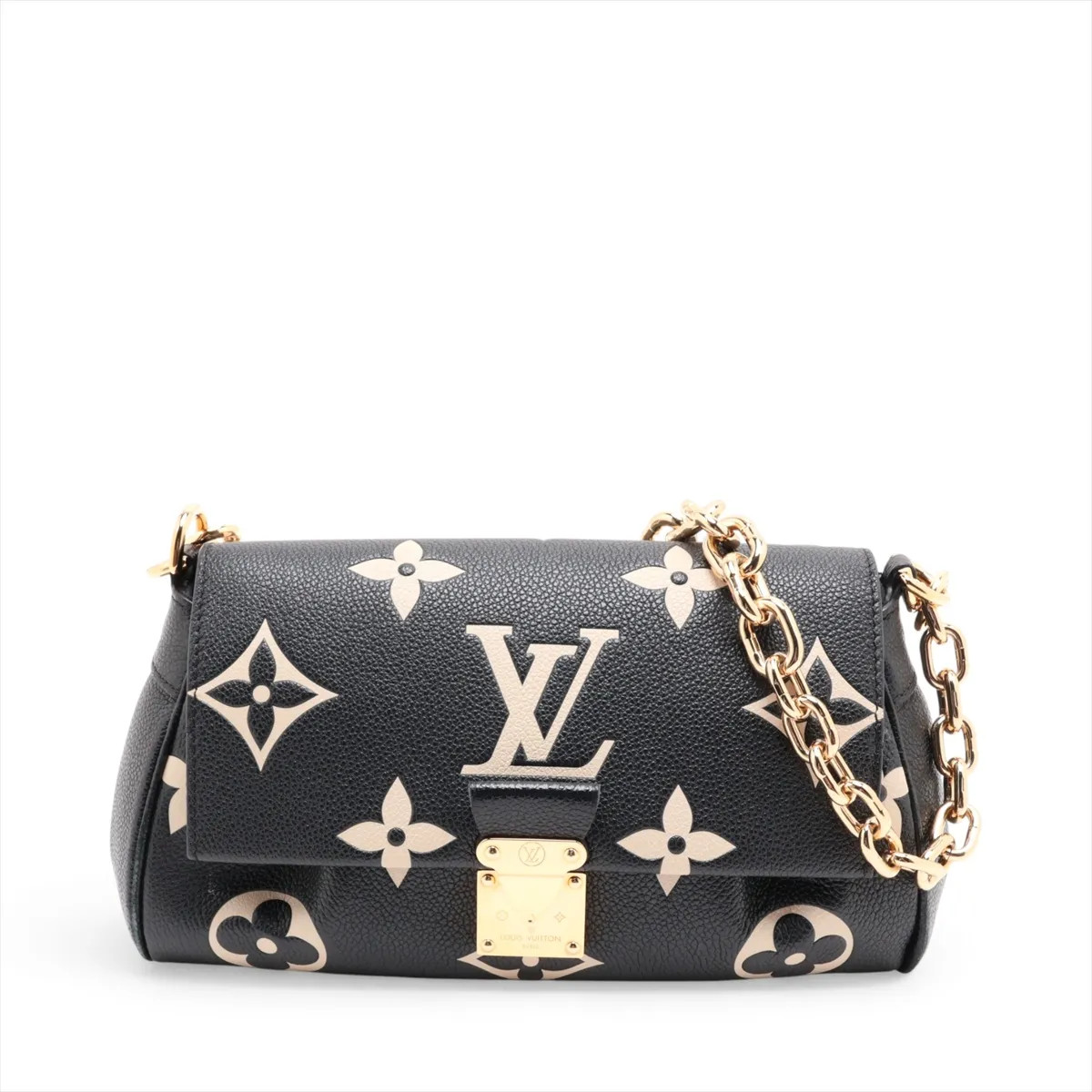 Louis Vuitton Monogram Empreinte Favorite NM M45859 Black There was an RFID resp
