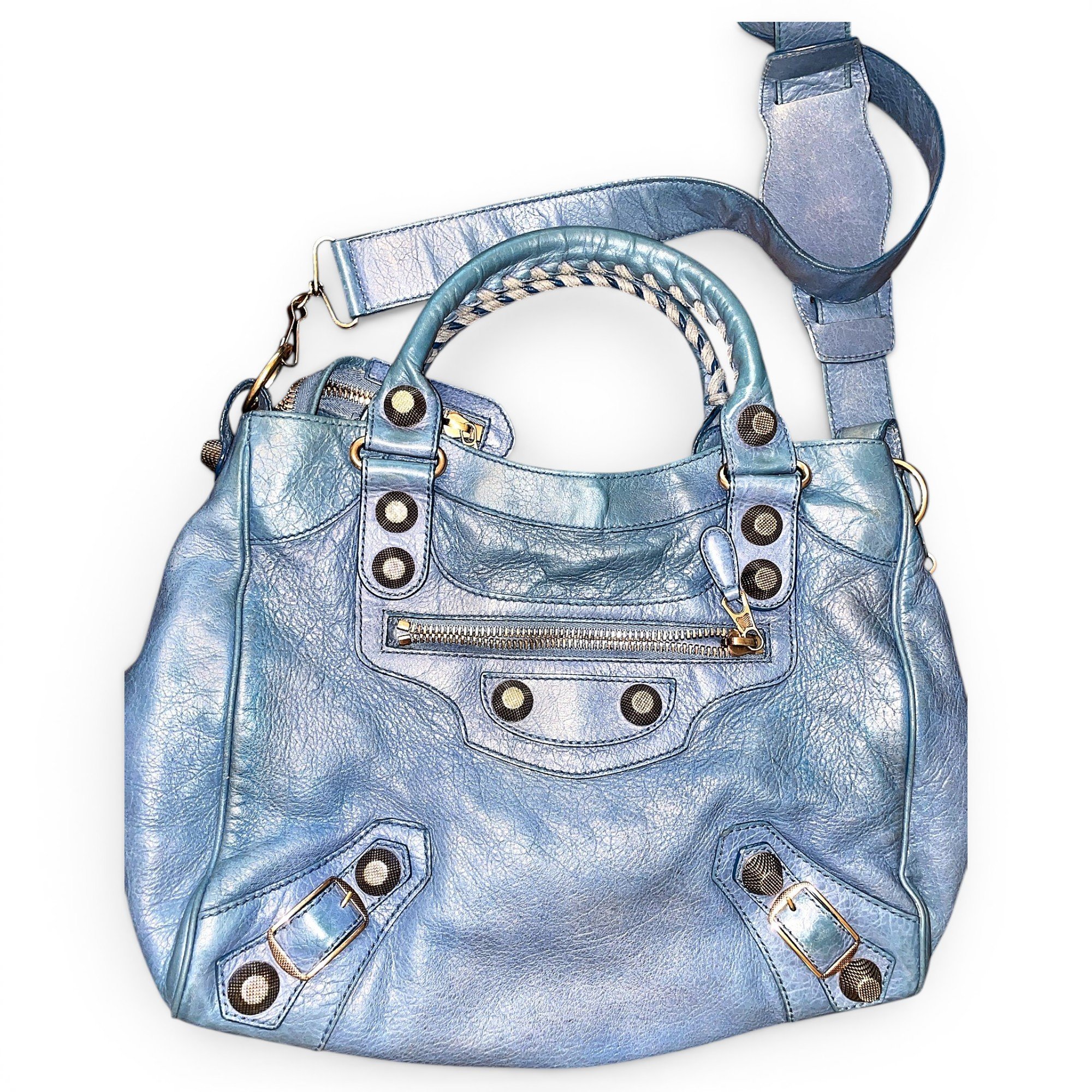 Vélo leather handbag